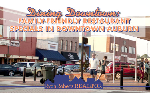 family-friendly restaurant specials in downtown Auburn