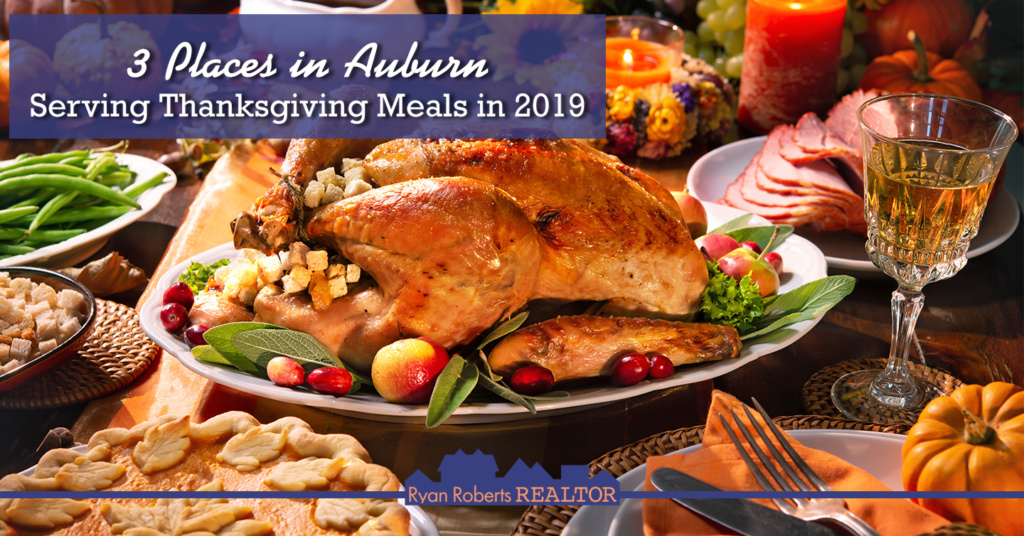 places in Auburn serving Thanksgiving meals in 2019