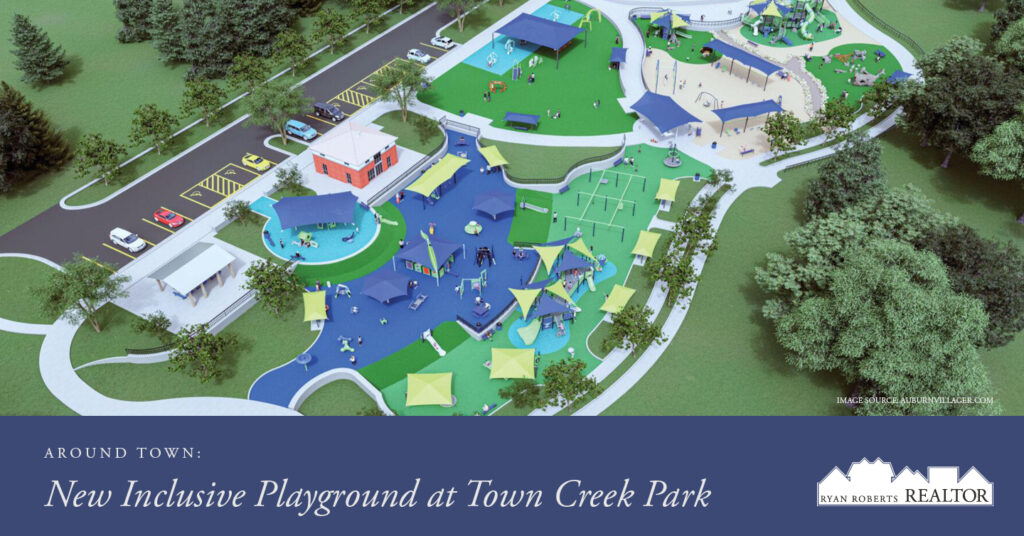 new inclusive playground at Town Creek Park