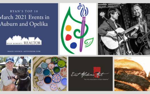 March 2021 Events in Auburn and Opelika