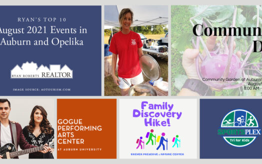 August 2021 Events in Auburn and Opelika