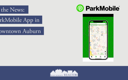 ParkMobile App in Downtown Auburn