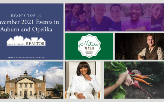 Wow, we're almost at the end 2021, there's still plenty to see and do! Check out these November 2021 events in Auburn and Opelika.