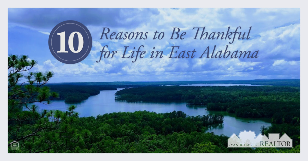 Reasons to Be Thankful for Life in East Alabama