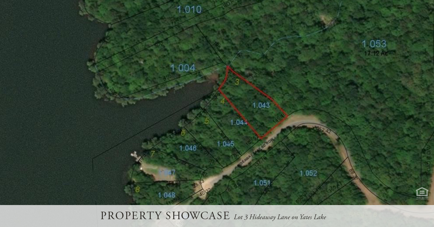 Property Showcase Lot 3 Hideaway Lane on Yates Lake Ryan Roberts Realtor