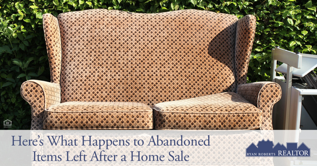 what happens to abandoned items left after a home sale
