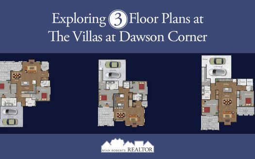 floor plans at The Villas at Dawson Corner
