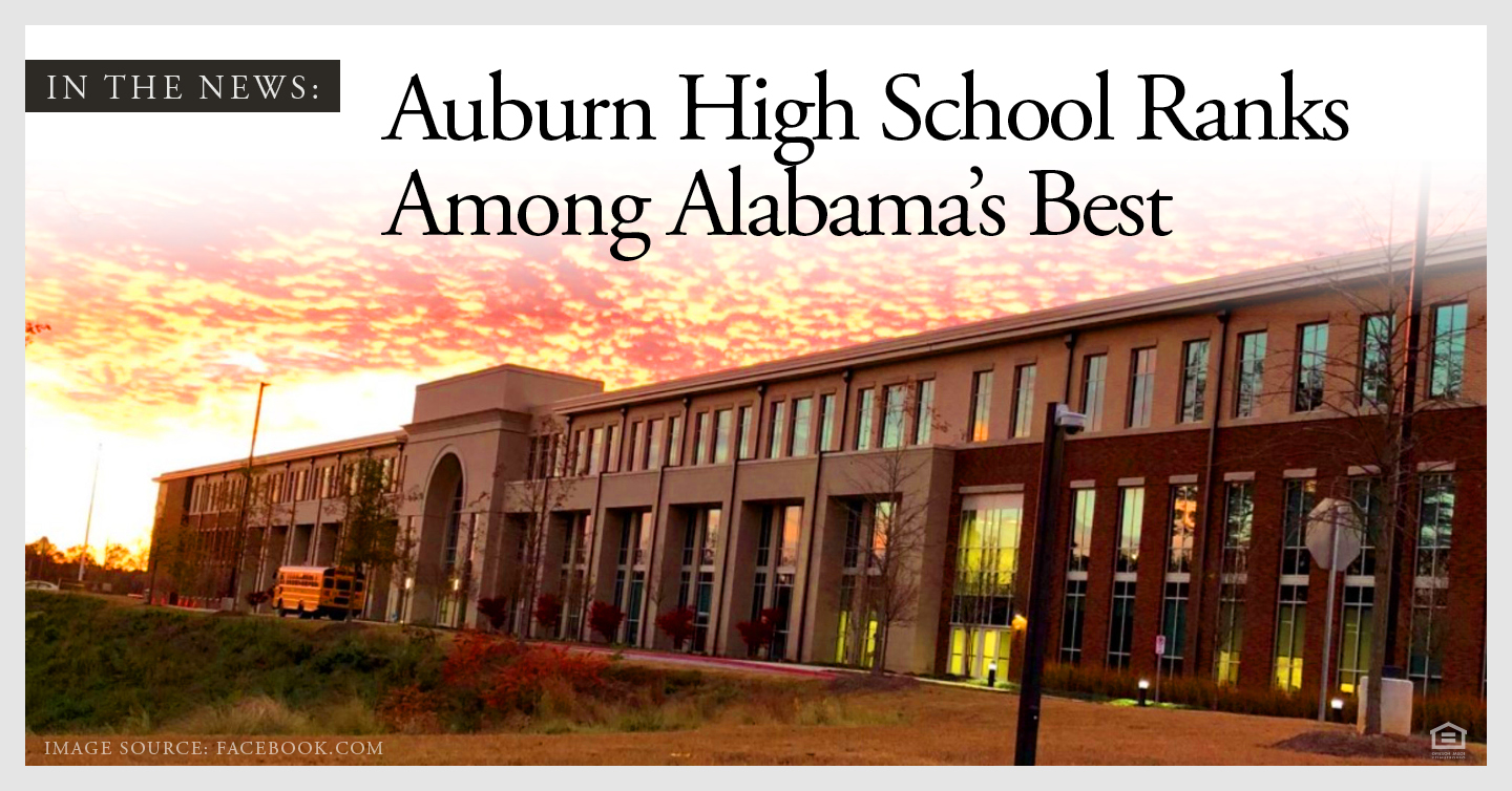 In the News Auburn High School Ranks Among Alabama's Best Ryan