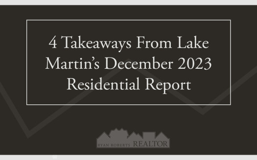 takeaways from Lake Martin's December 2023 Residential Report