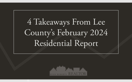 takeaways from Lee County’s February 2024 Residential Report