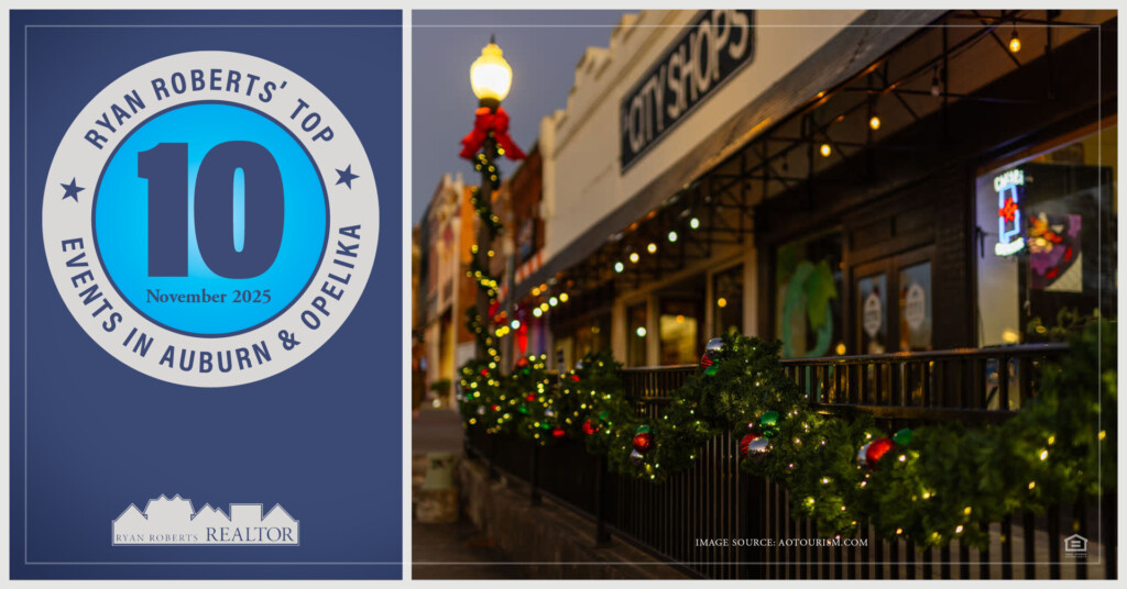 November 2025 events in Auburn and Opelika