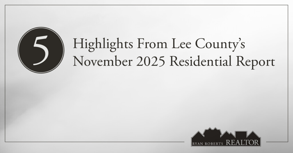 Lee County's November 2025 Residential Report