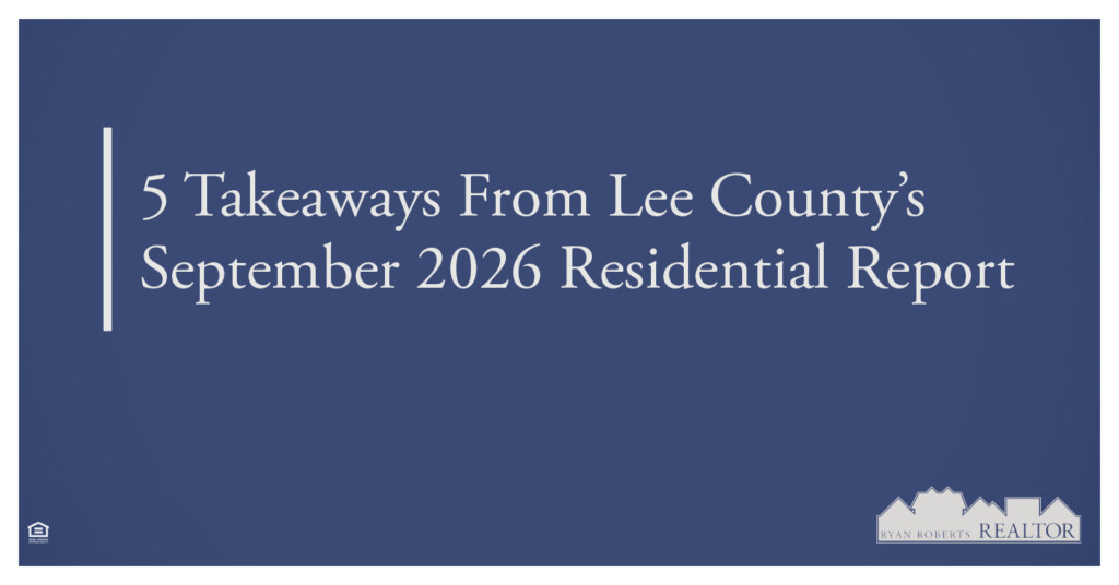 Lee County's September 2026 Residential Report